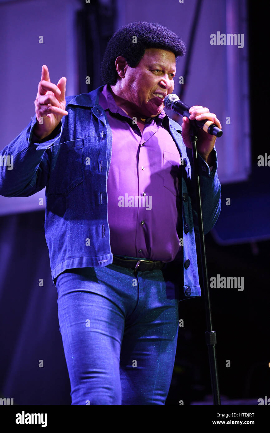 Fort Lauderdale en Floride, USA. 10 Mar, 2017. Chubby Checker fonctionne à l'Isle Casino le 10 mars 2017 à Fort Lauderdale, en Floride. Credit : Mpi04/media/Alamy Punch Live News Banque D'Images