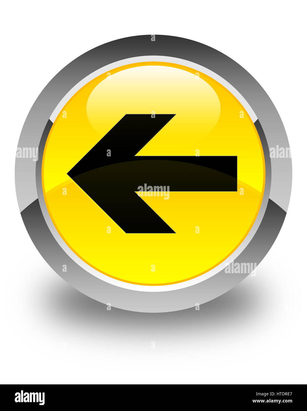 Back arrow icon isolated on Banque de photographies et d’images à haute ...
