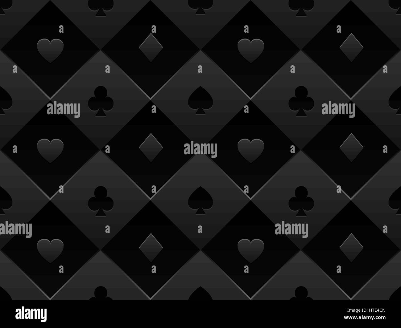Tissu imprimé transparent noir table de poker. Casino 3d minimaliste vector background texture composée à partir de symbole carte volume Illustration de Vecteur