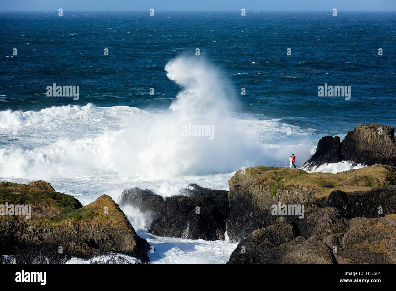 Ballintoy, co Antrim, en Irlande du Nord Banque D'Images