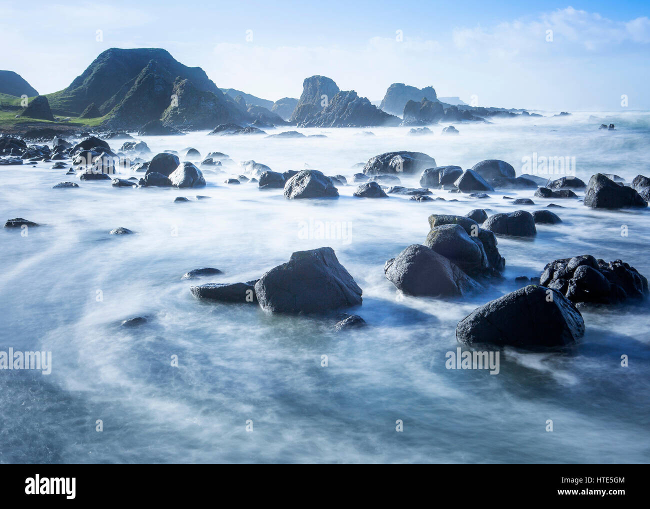 Ballintoy, co Antrim, en Irlande du Nord Banque D'Images