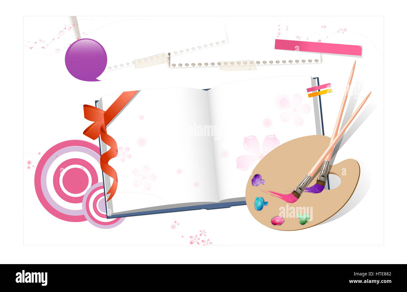 Langage romantique de fleurs 1 Banque D'Images