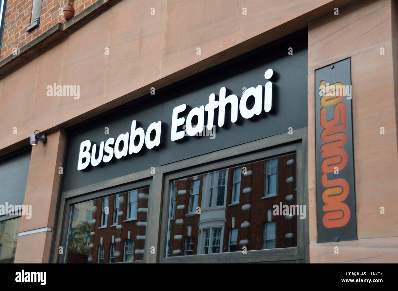 Busaba Eathai Thai Restaurant à King's Road, Chelsea, London, UK. Banque D'Images