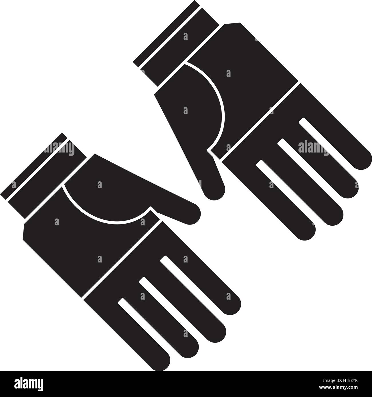 Pictogramme protection gants de jardinage Image Vectorielle Stock - Alamy