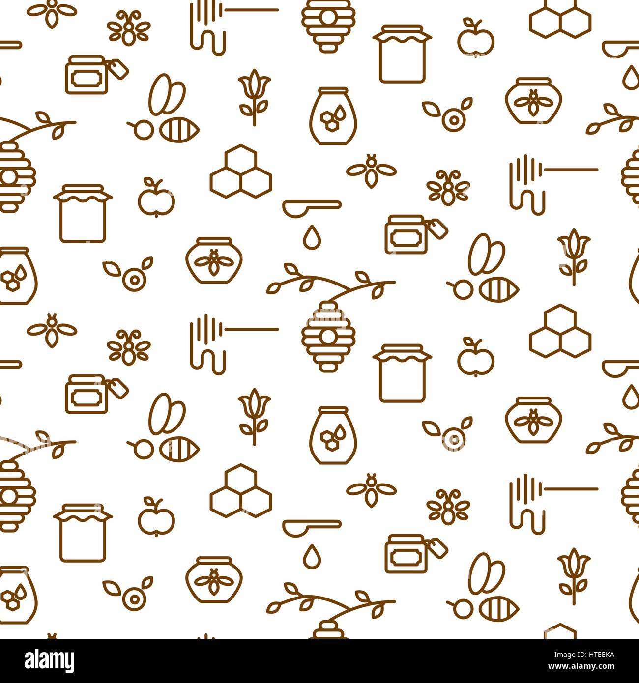 Wallpaper apiculture Banque d'images vectorielles - Alamy