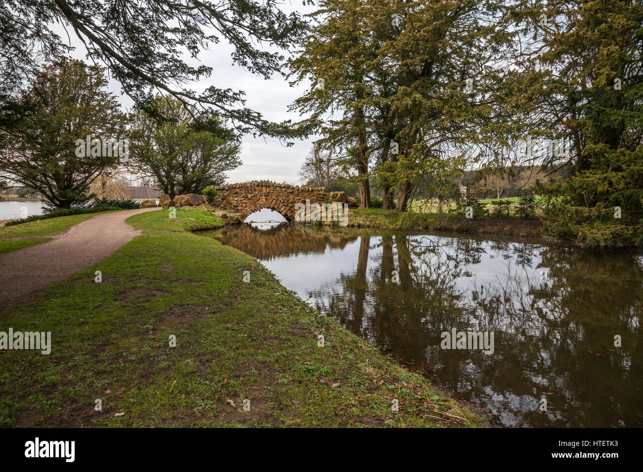 Vue panoramique de la passerelle à Hardwick,Parc,Co.Durham Sedgefield Banque D'Images