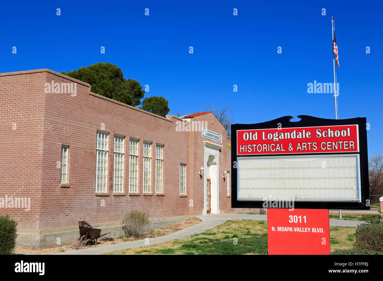 Musée d'histoire, Logandale, Nevada, USA Banque D'Images