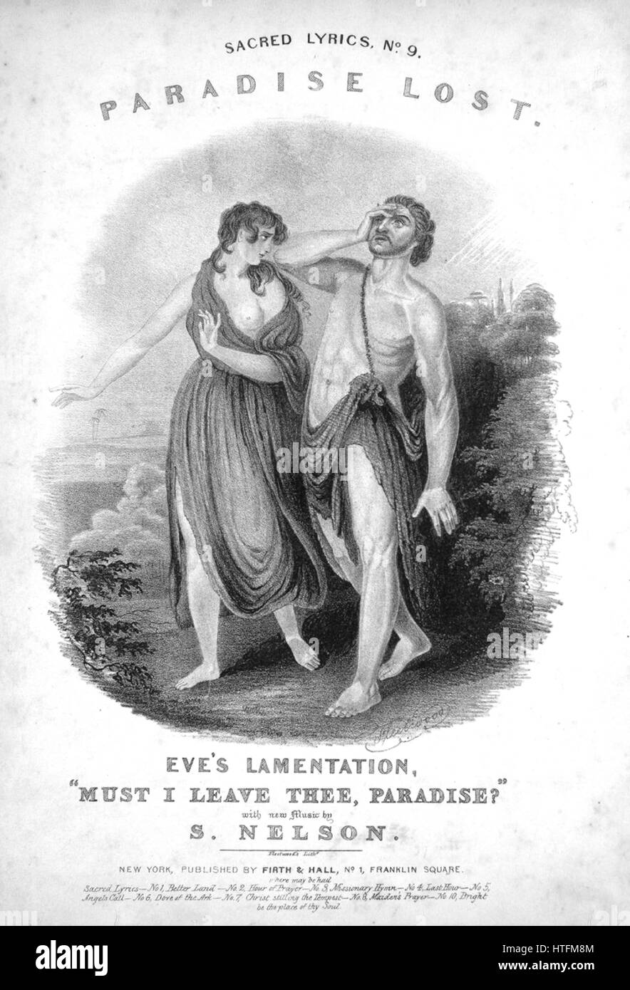Sheet Music image de couverture de la chanson "sacré Lyrics, No9