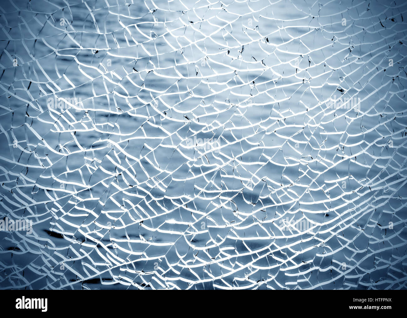 Du verre brisé, des fissures libre. Banque D'Images