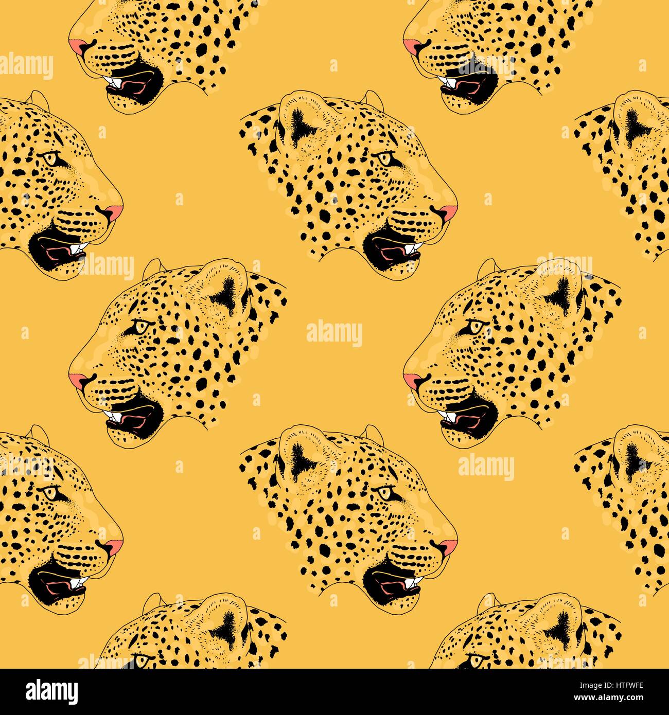 Leopard tattoo face ,Vector illustration, d'impression Illustration de Vecteur