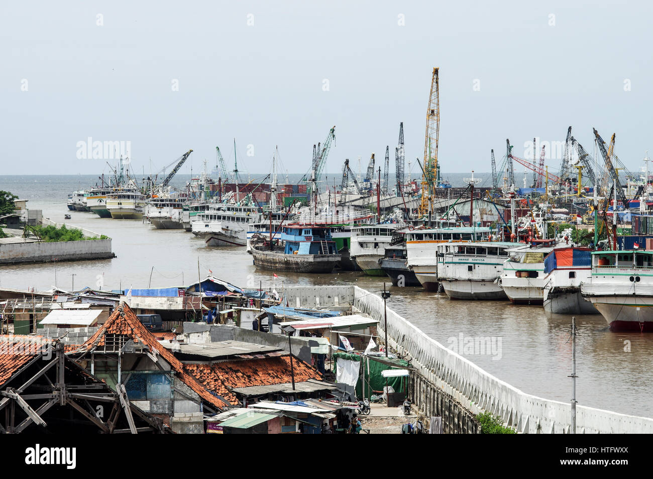 - Vieux Port Sunda Kelapa à Jakarta, Indonésie Banque D'Images