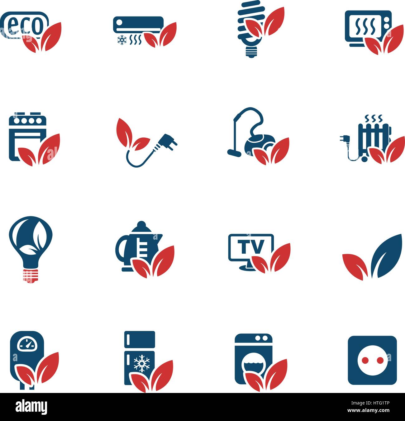 Eco web icons pour la conception d'interface utilisateur Illustration de Vecteur