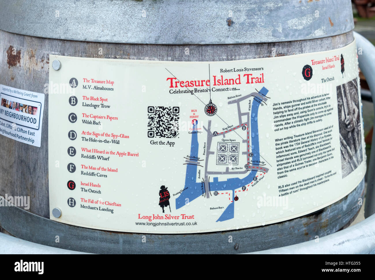 Le Bristol l'île au trésor pirate Trail Banque D'Images