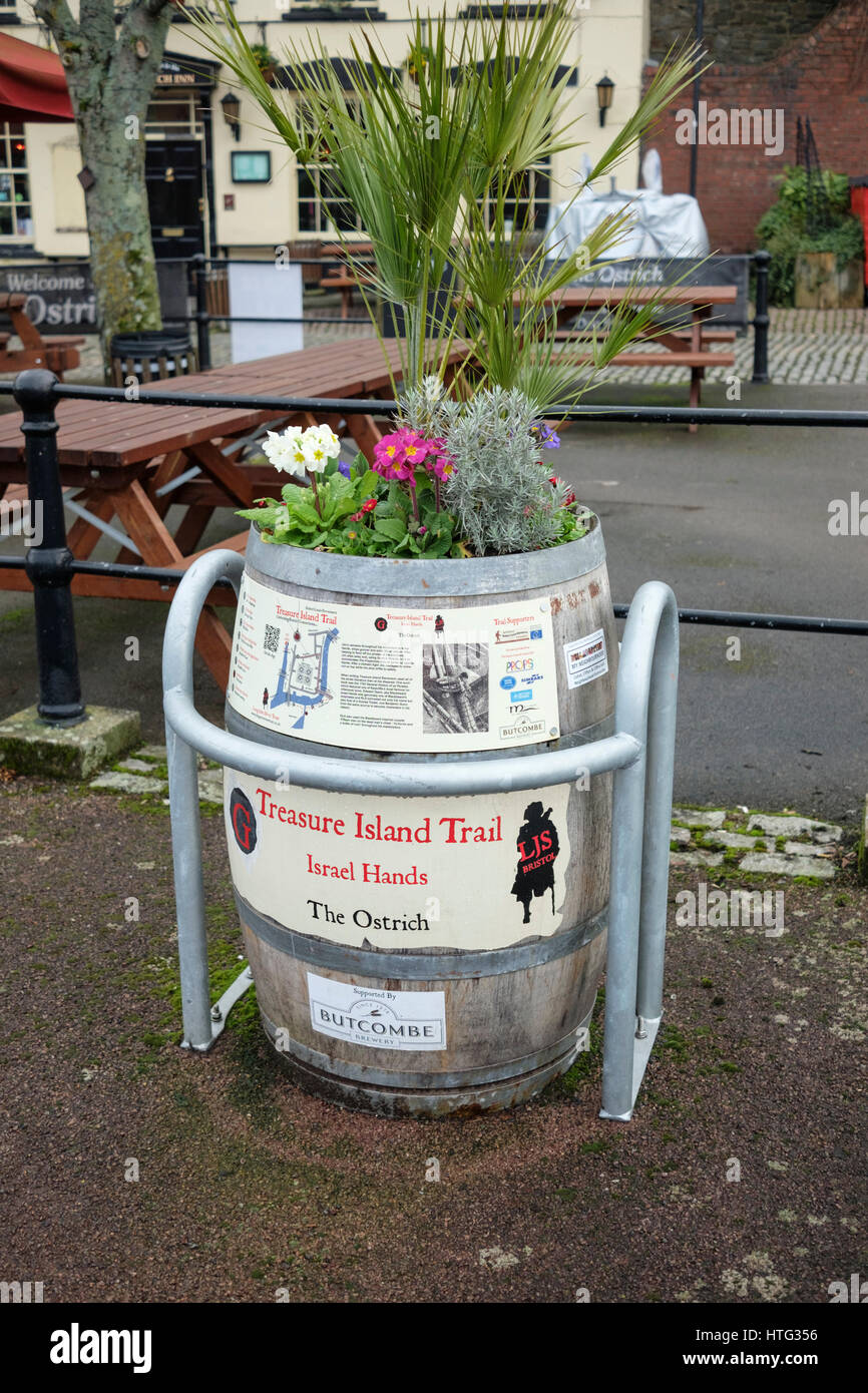 Le Bristol l'île au trésor pirate Trail Banque D'Images