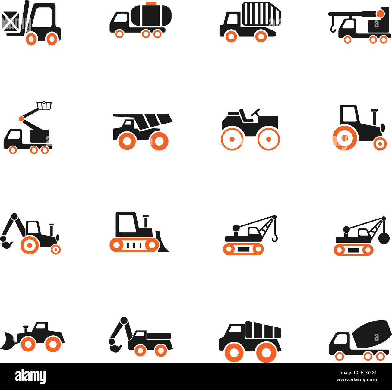 Transport industriel web icons pour la conception d'interface utilisateur Illustration de Vecteur