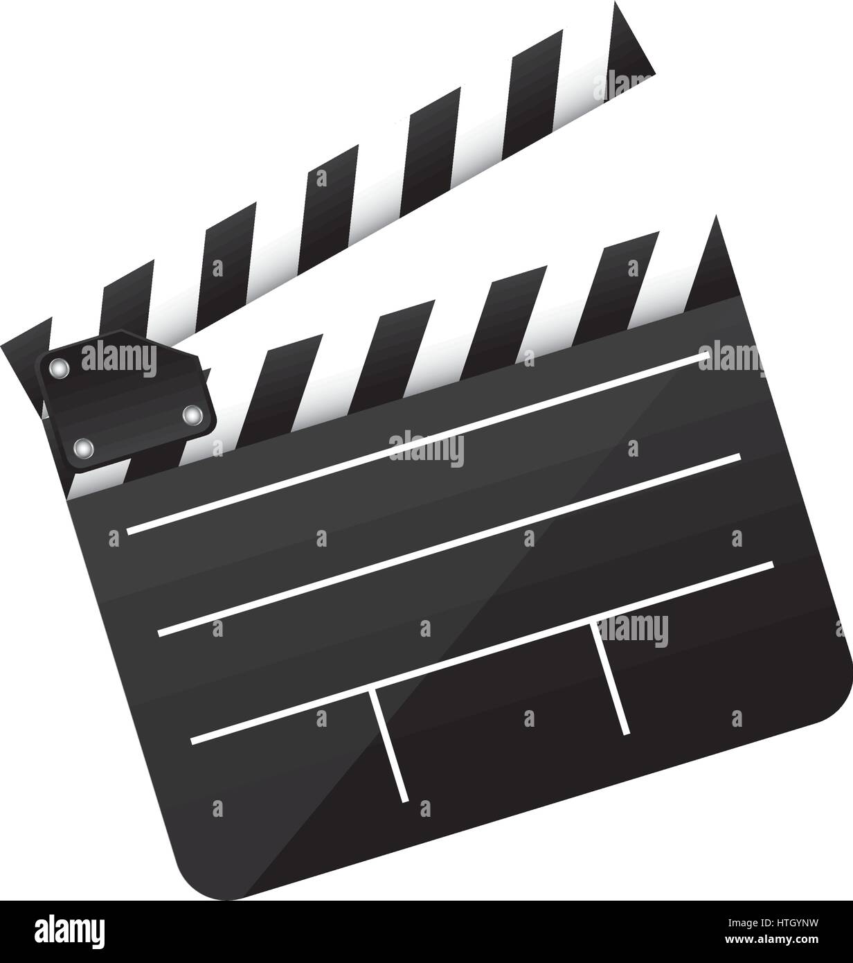 L'icône de film couleur clapper board Illustration de Vecteur
