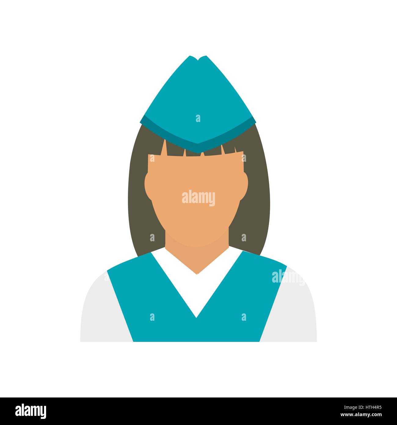 Uniform female train conductor Banque d'images détourées - Alamy