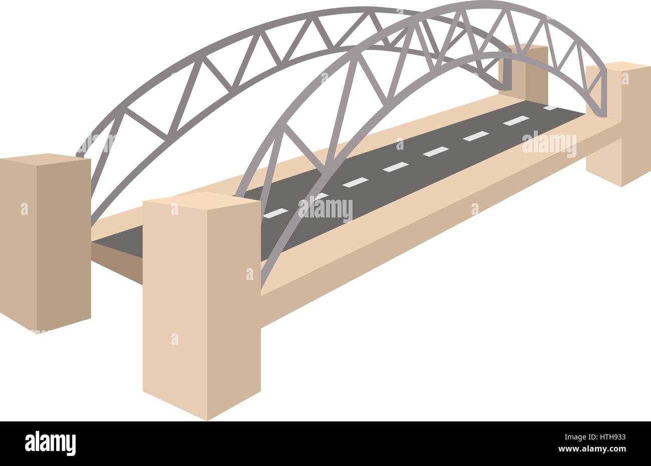 Sydney Harbour Bridge, l'icône de style cartoon Illustration de Vecteur