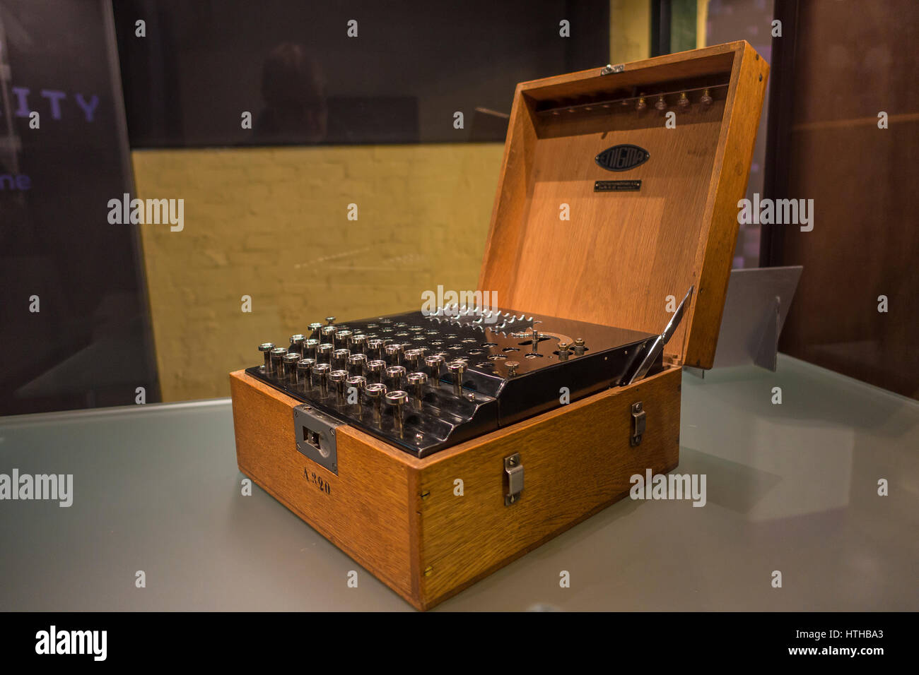 Enigma A370 début Inigma machine produite à sécuriser une transaction financière pour les banques 1920 Bletchley Park Code de la Deuxième Guerre mondiale Centre de rupture Buck Banque D'Images
