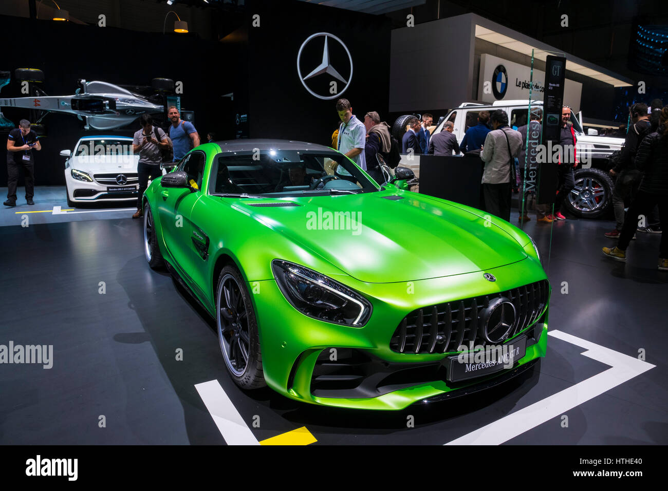 Mercedes AMG GT R au Salon International de l'Automobile à Genève Suisse 2017 Banque D'Images
