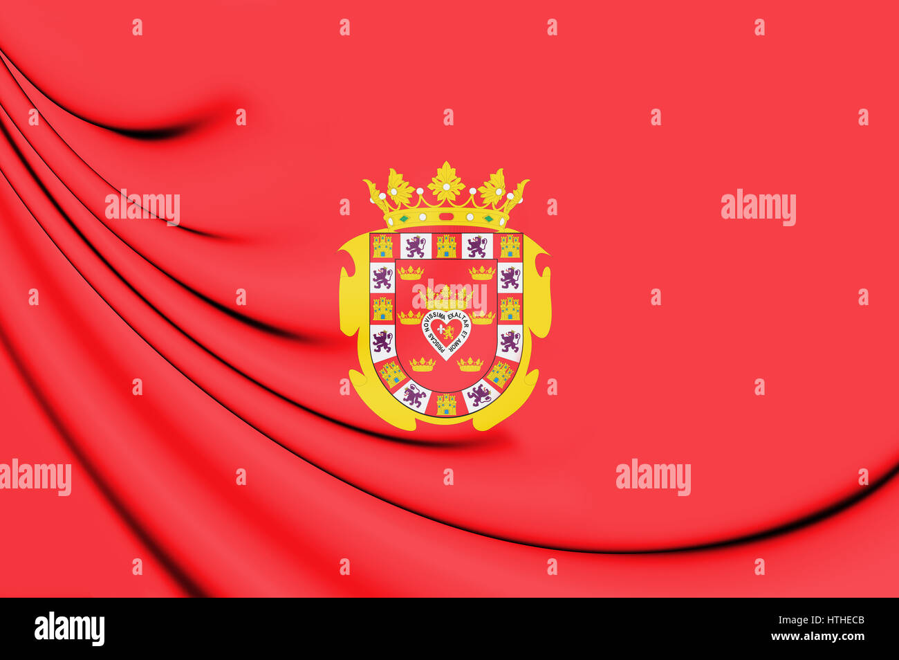 Pavillon 3D de Murcia Ville, en Espagne. 3D Illustration. Banque D'Images