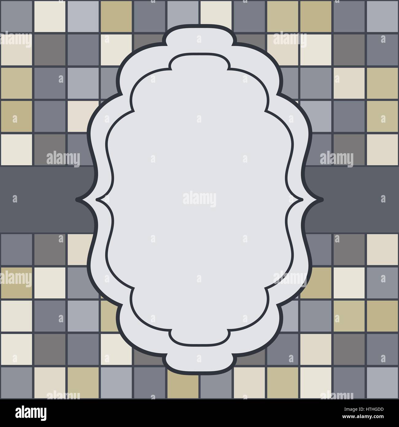 Cadre place pour texte invitation Illustration de Vecteur