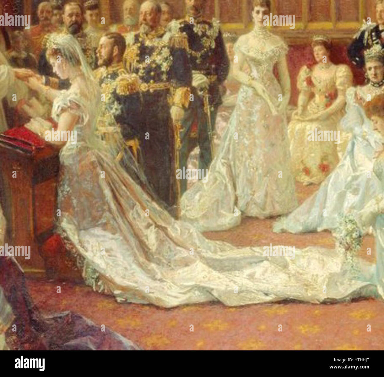 La princesse Mary de Teck robe de mariage 1893 Banque D'Images
