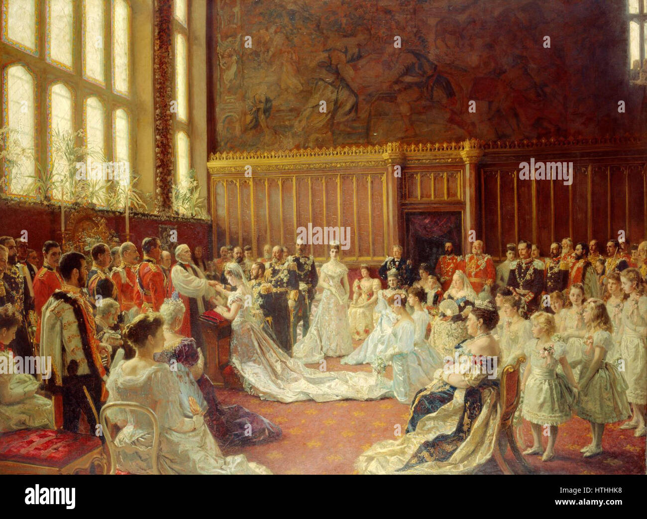 Le mariage de George, duc d'York à la princesse Mary de Teck Banque D'Images