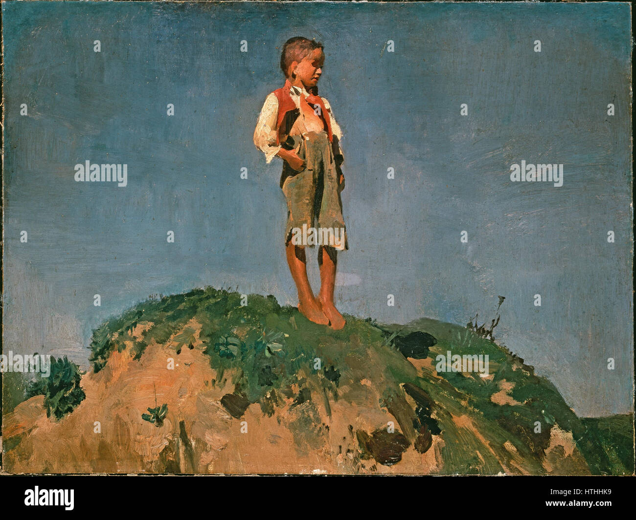 Franz von Lenbach, - Hirtenknabe - Google Art Project Banque D'Images