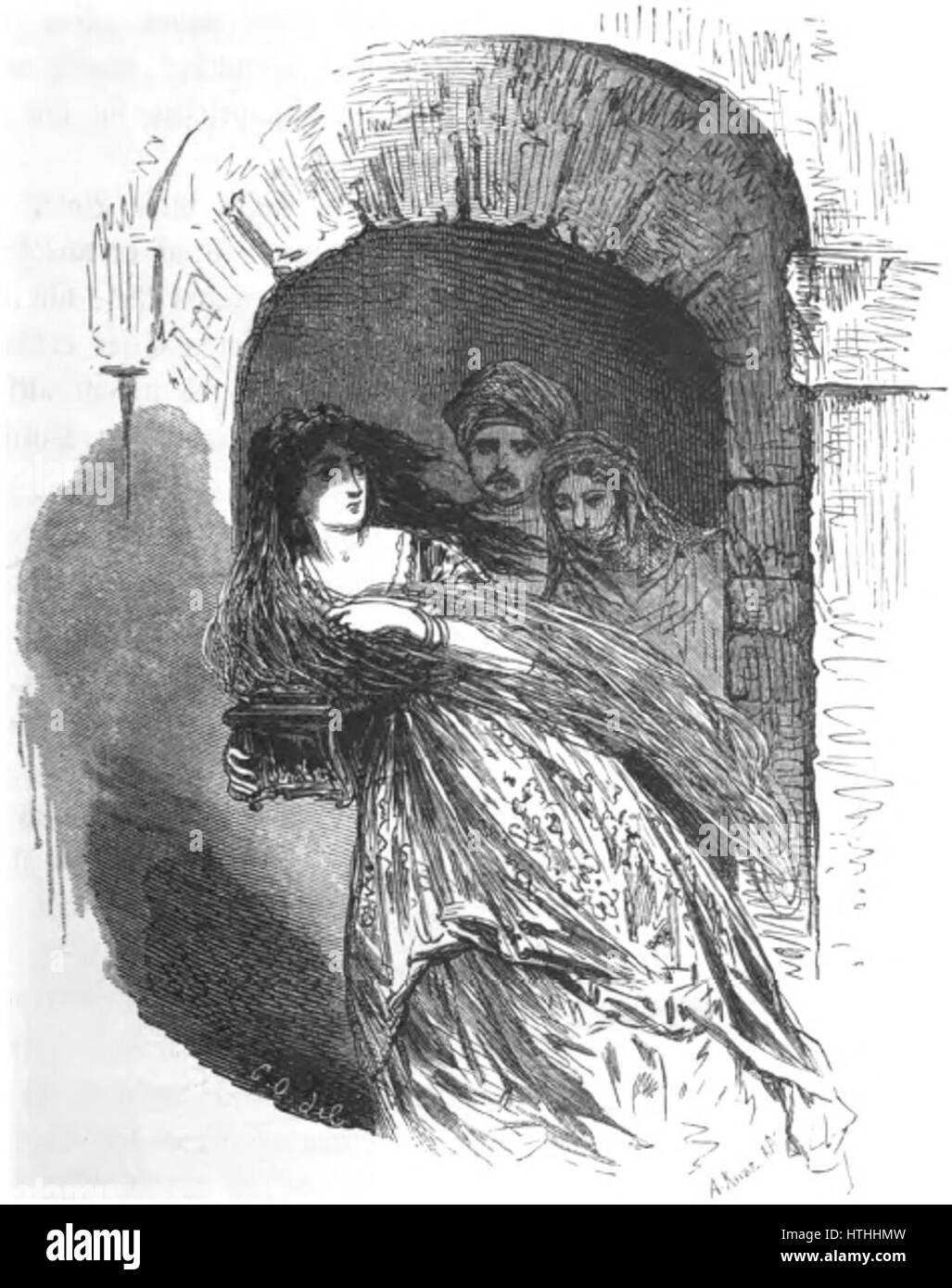 Carl Offterdinger - Flucht und Fatmes Zoraides Banque D'Images