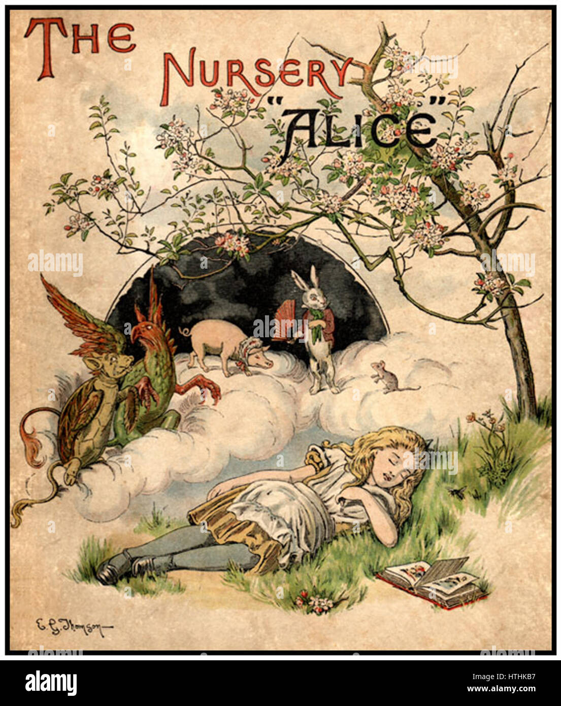 La Pépinière Alice Illustration de couverture Banque D'Images