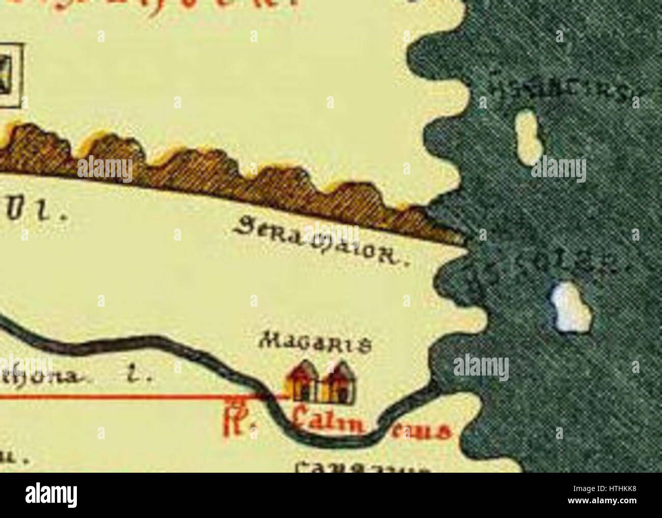 TabulaPeutingeriana SeraMaior Banque D'Images