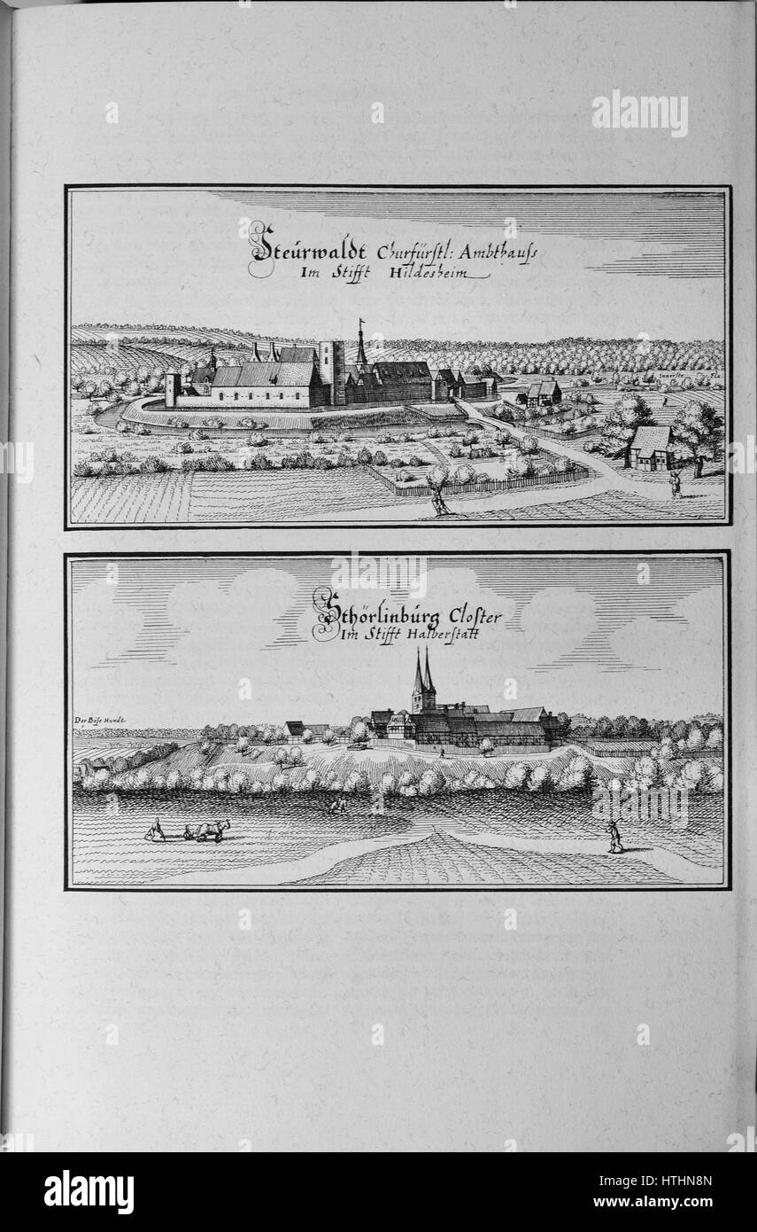 Saxoniae Inferioris (Merian) b 017 Banque D'Images