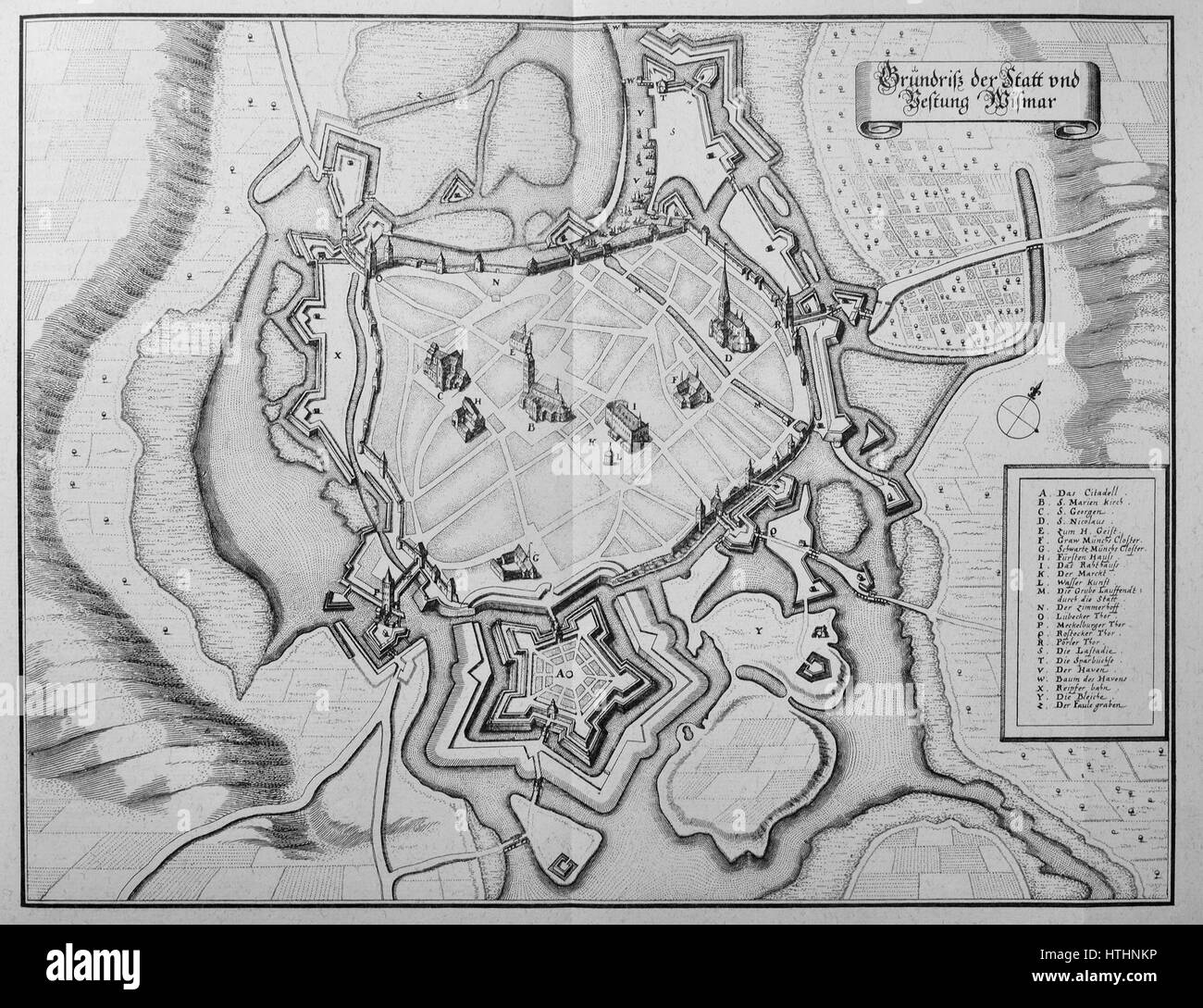 Wismar (Merian) Banque D'Images