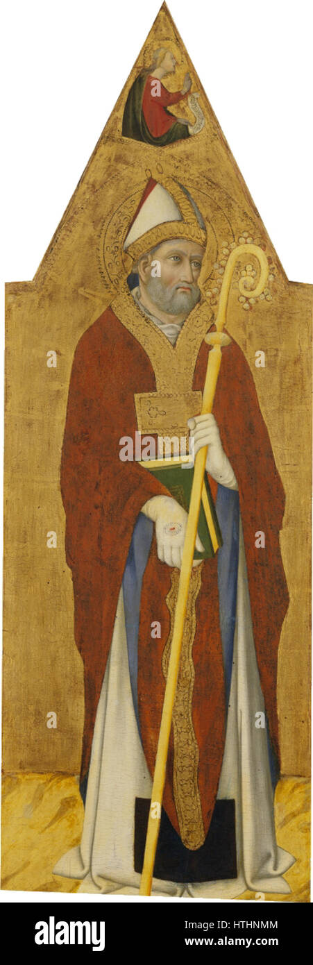 Saint Augustin de Sano di Pietro Banque D'Images