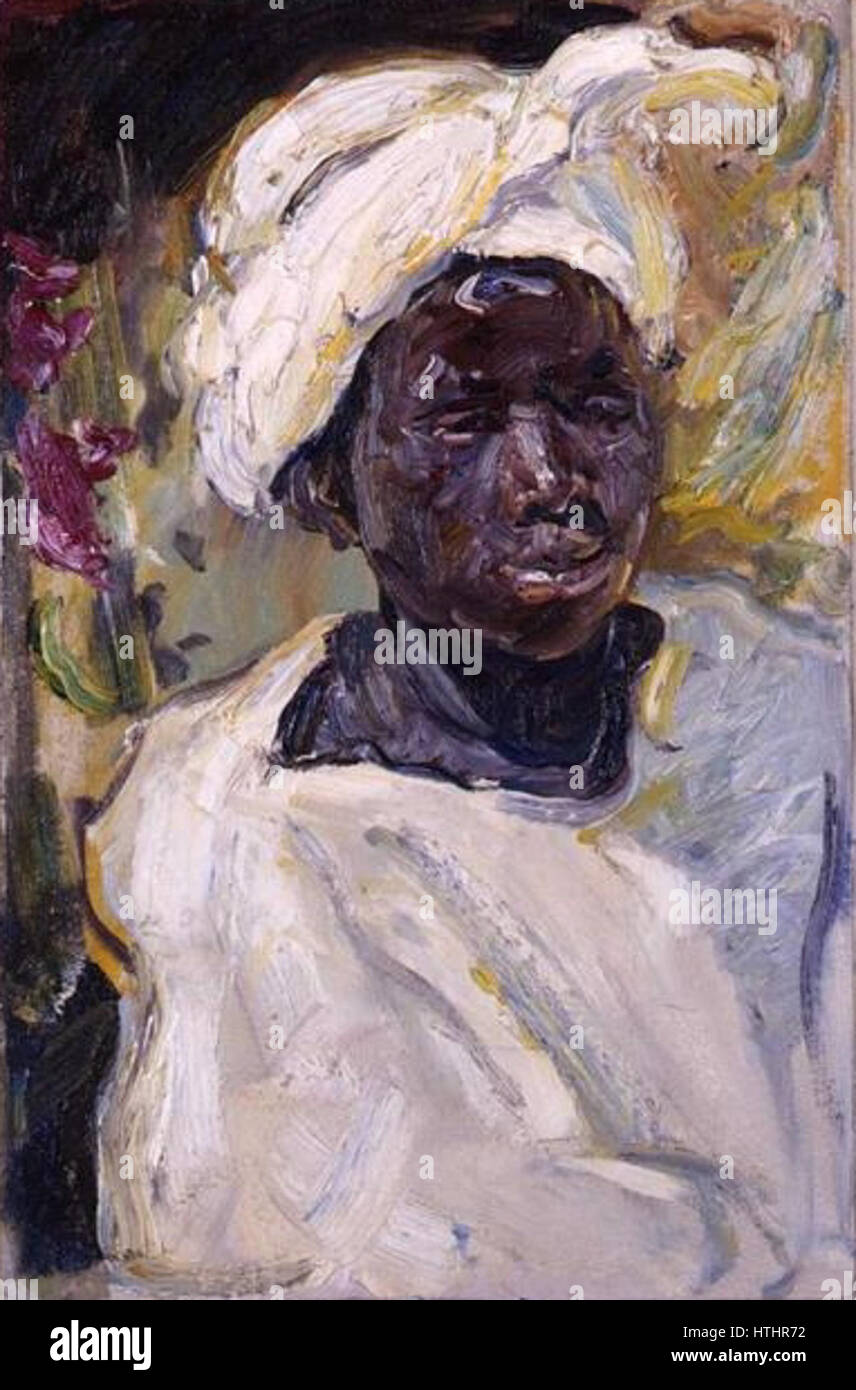 Max Slevogt - Negerjunge Morsi Banque D'Images