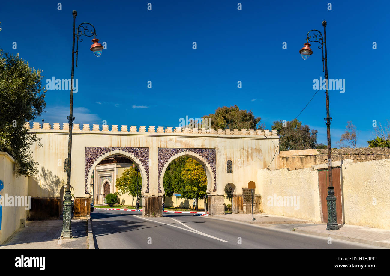 Bab Riafa, une porte de Fès - Maroc Banque D'Images
