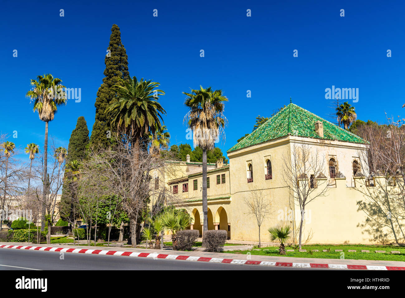 Dar El-Makhzen, le Palais Royal de Fès - Maroc Banque D'Images
