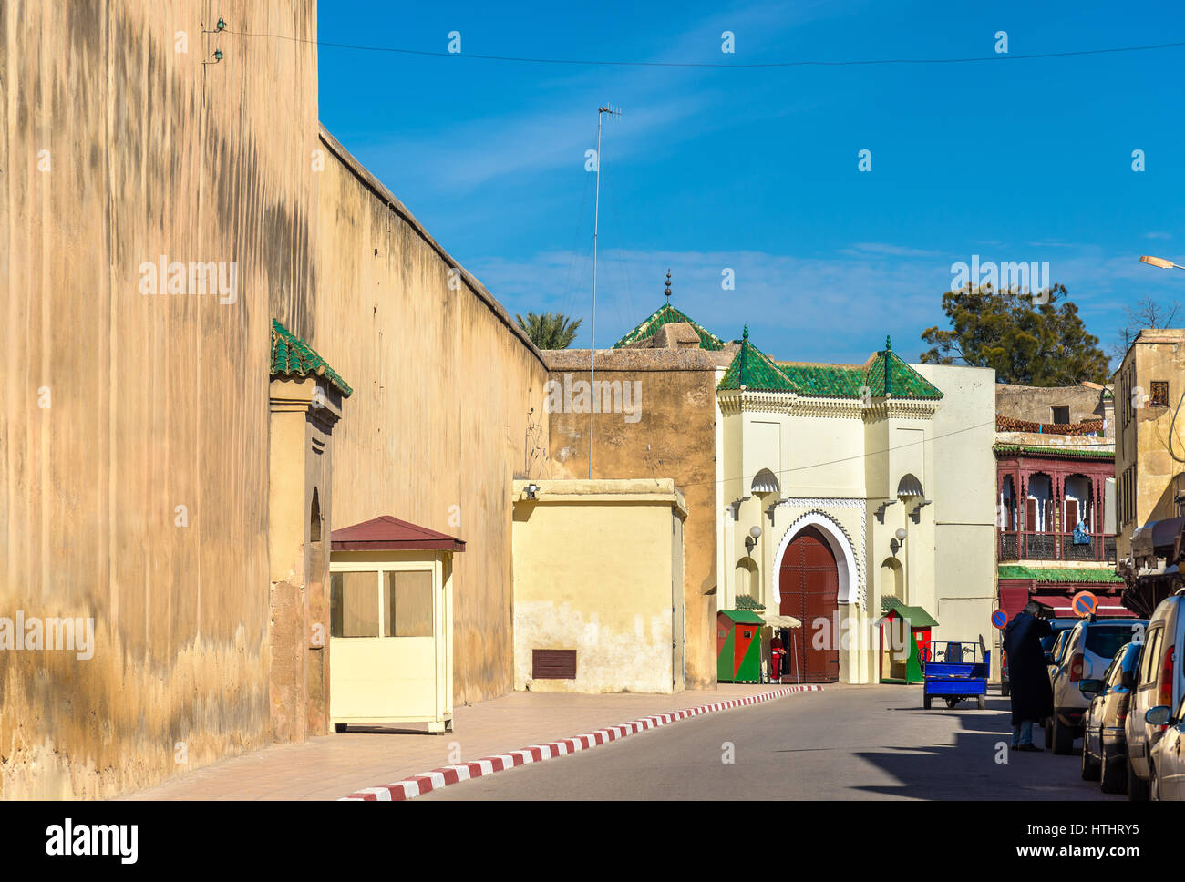 Dar El-Makhzen, le Palais Royal de Fès - Maroc Banque D'Images