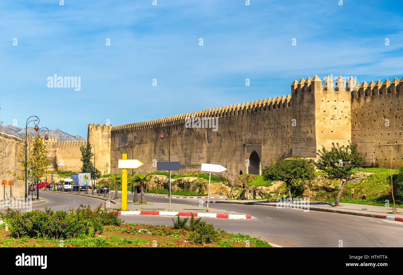 Les murs de la vieille ville de Fès - Maroc Banque D'Images