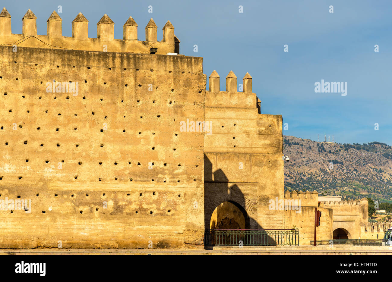 Les murs de la vieille ville de Fès - Maroc Banque D'Images