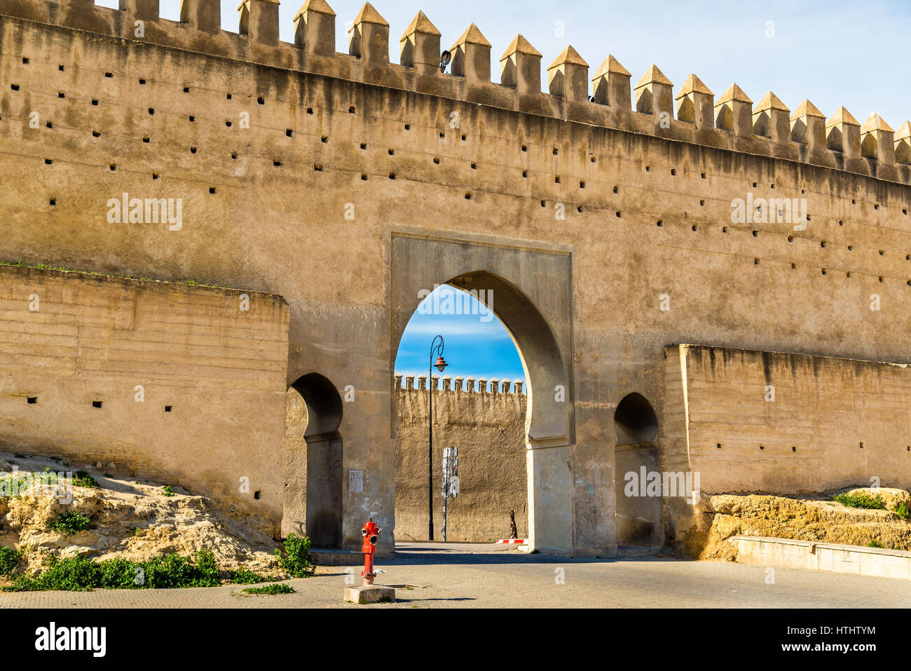 Bab Chems, une porte de Fès - Maroc Banque D'Images
