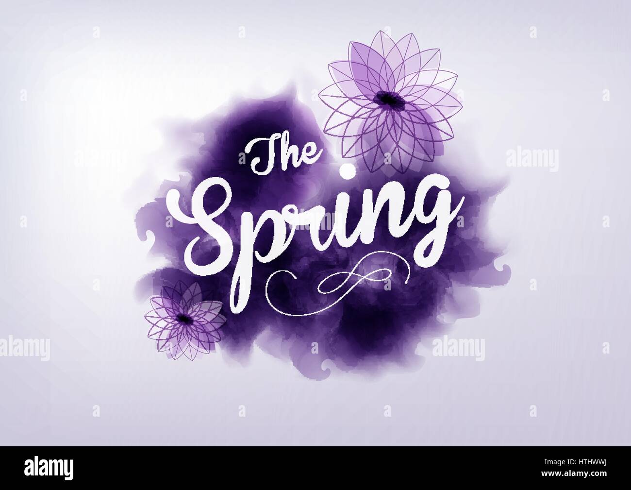 La conception typographique - son printemps, coloful background Illustration de Vecteur