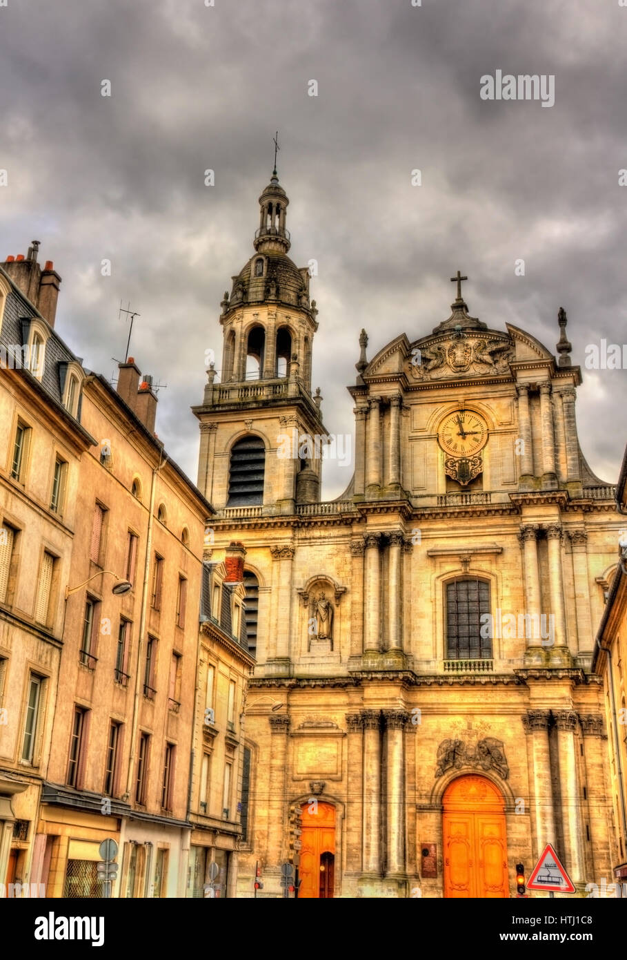 Vue sur cathédrale de Nancy - Lorraine, France Banque D'Images