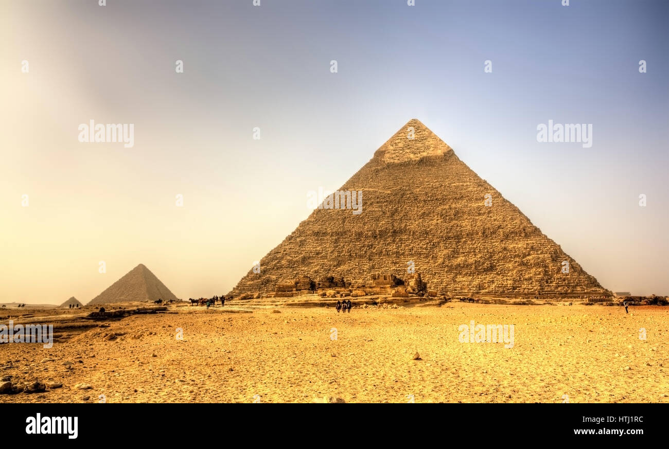 Pyramide de Khafré (pyramide de Khéphren à Gizeh - Egypte Photo Stock ...