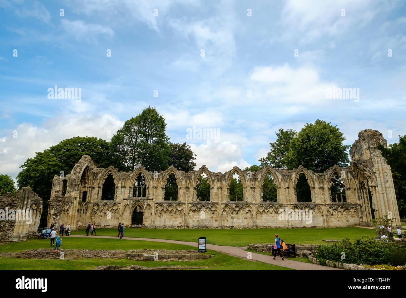 Abbaye Sainte-marie de York Banque D'Images