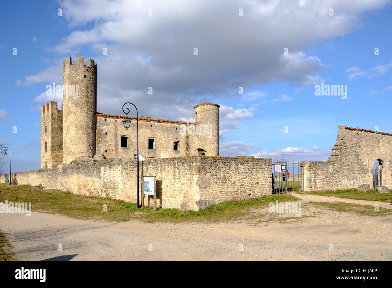 Chateau d'Essalois à Chambles près de Saint-Etienne, France Banque D'Images