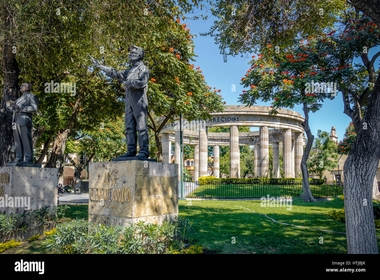 Rotonda de los Jalisciences Ilustres - Guadalajara, Jalisco, Mexique Banque D'Images