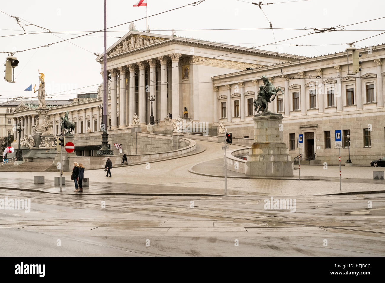 Bâtiment du Parlement européen, Vienne, Autriche, Europe. Banque D'Images