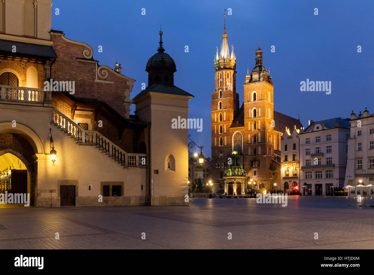 Vieille ville de Cracovie, Pologne, Europe. Banque D'Images